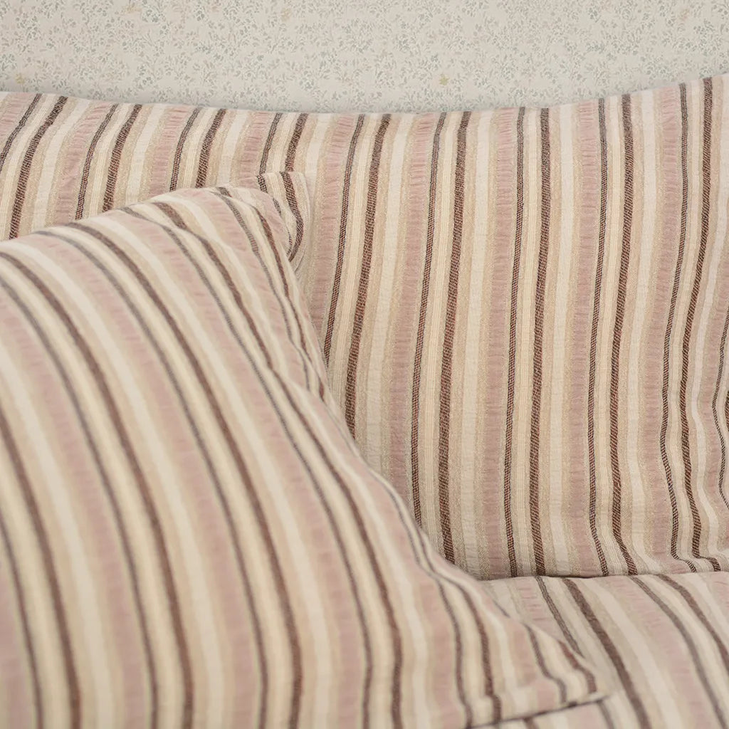 Boho Chic Striped Jacquard Duvet Cover