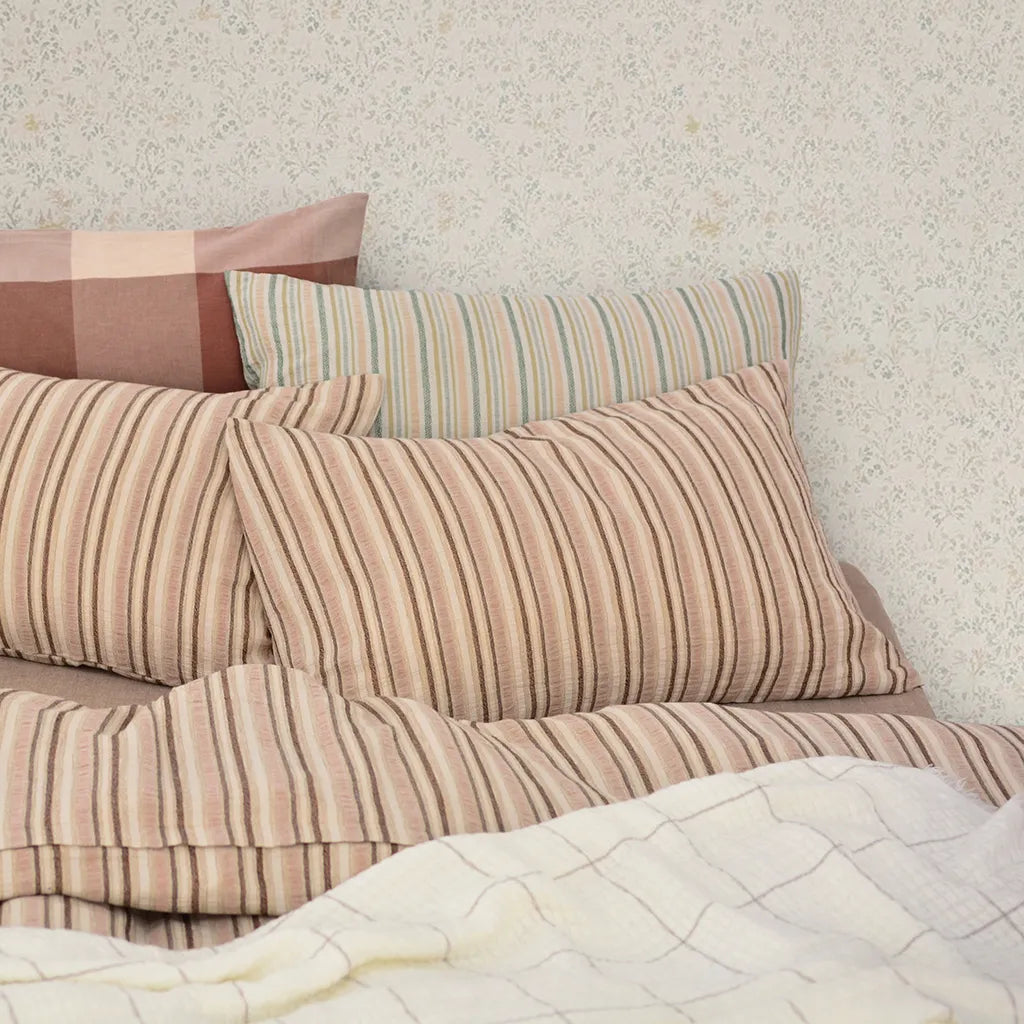 Boho Chic Striped Jacquard Duvet Cover