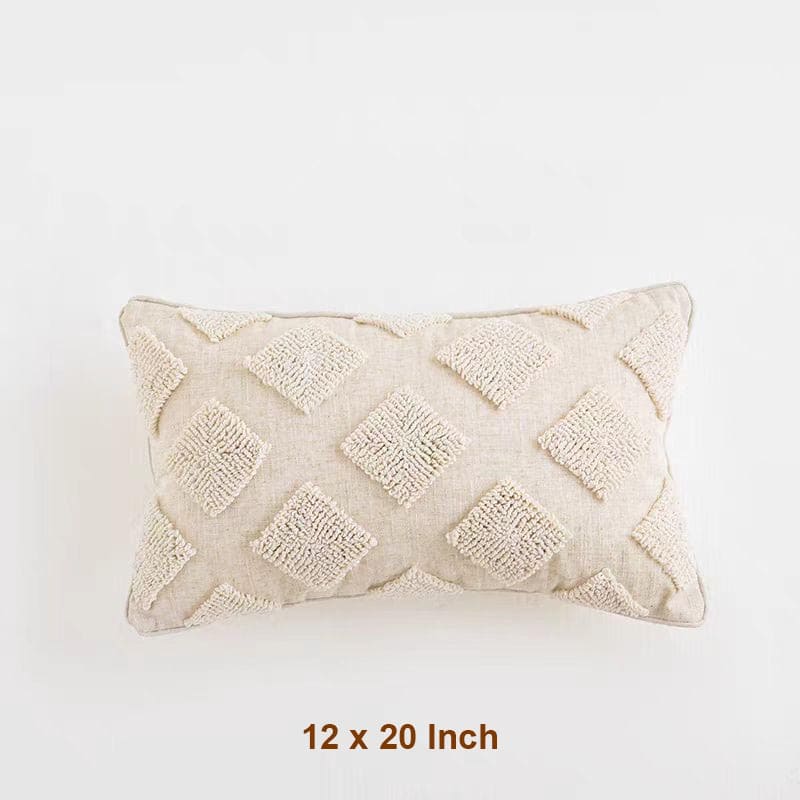 Boho Tufted Cotton Throw Pillow