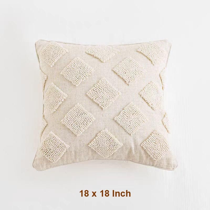 Boho Tufted Cotton Throw Pillow