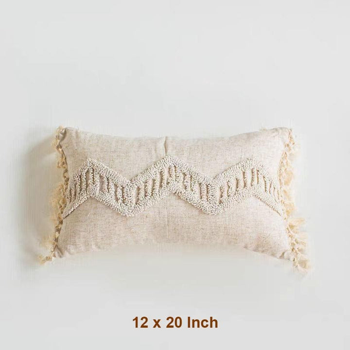 Boho Tufted Cotton Throw Pillow