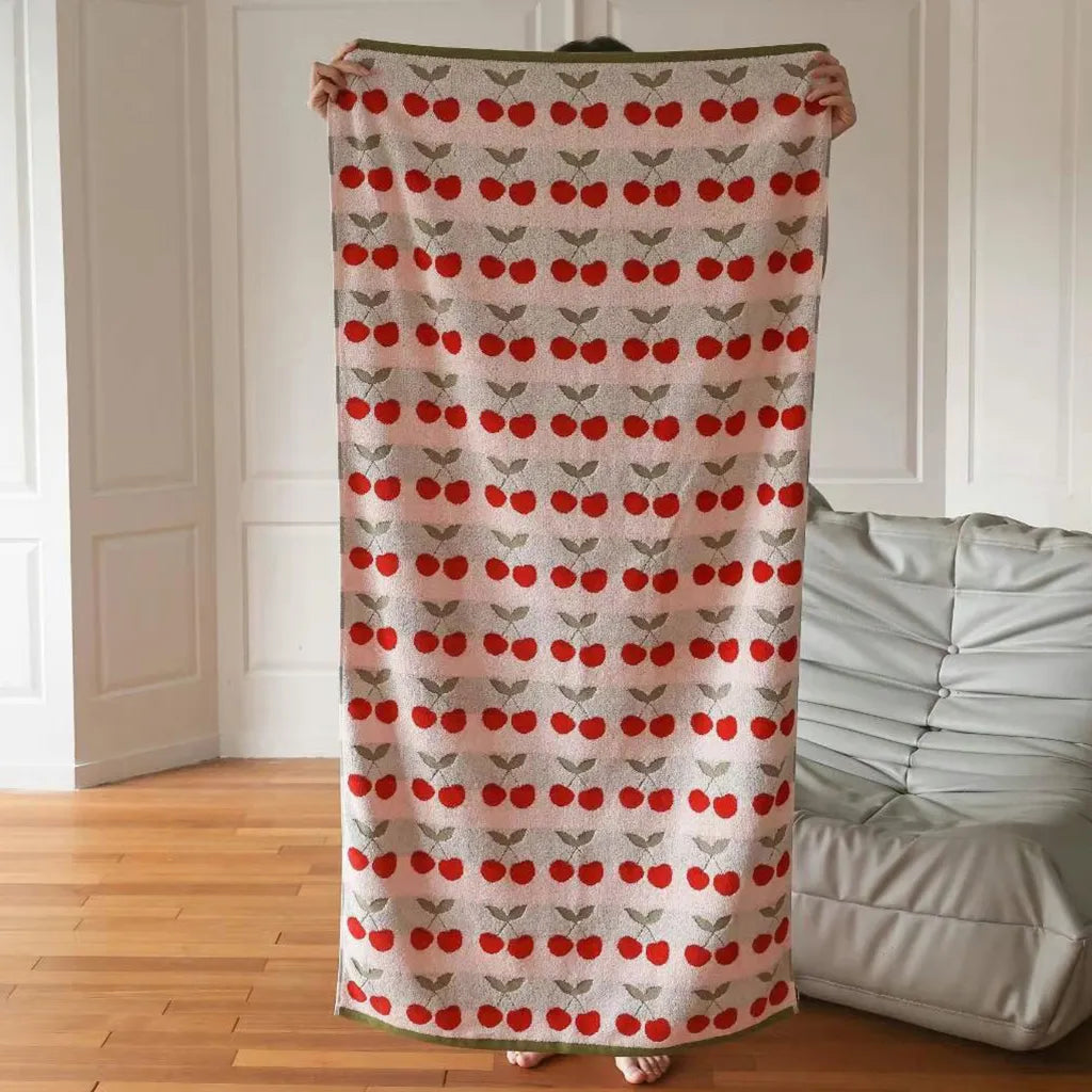 Cherry Reversible Terry Towel