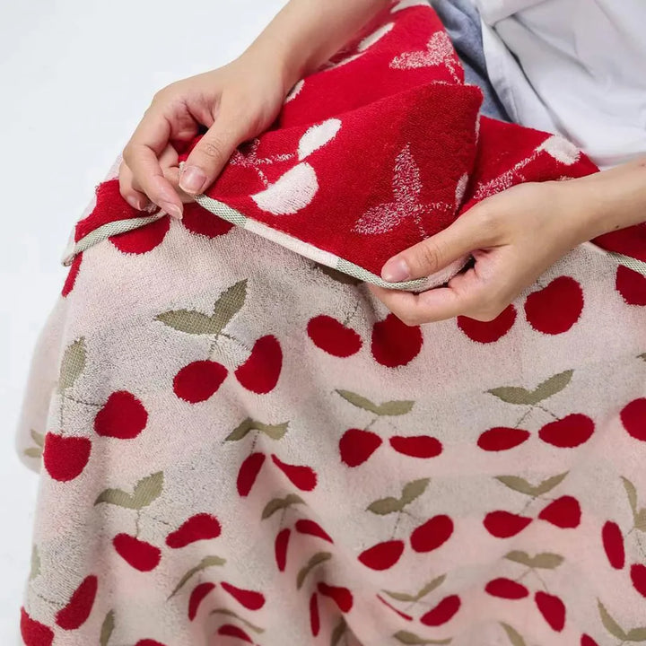 Cherry Reversible Terry Towel