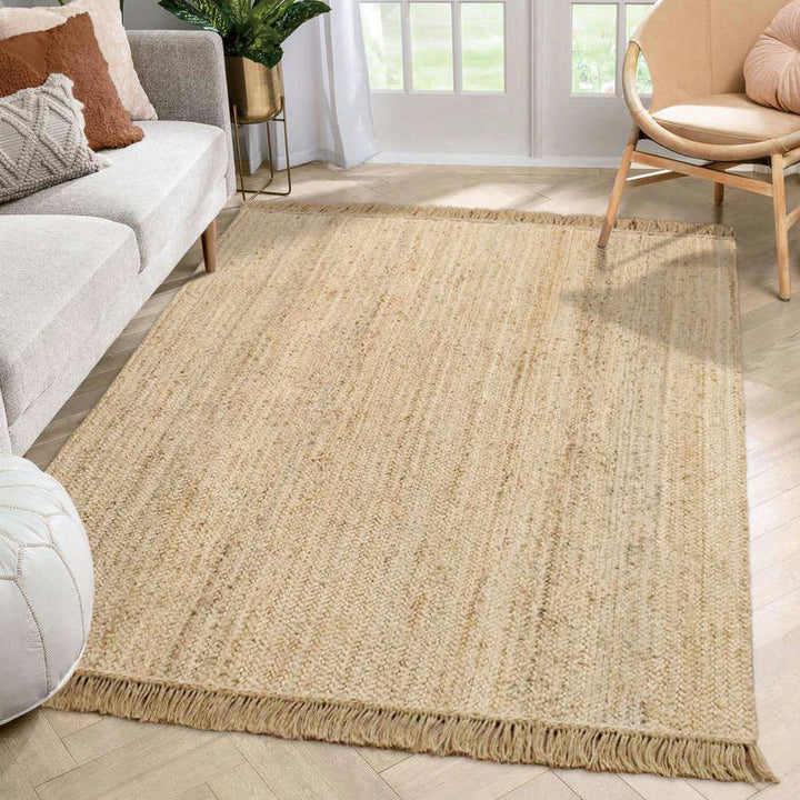 Classic Boho Tassel Jute Rug