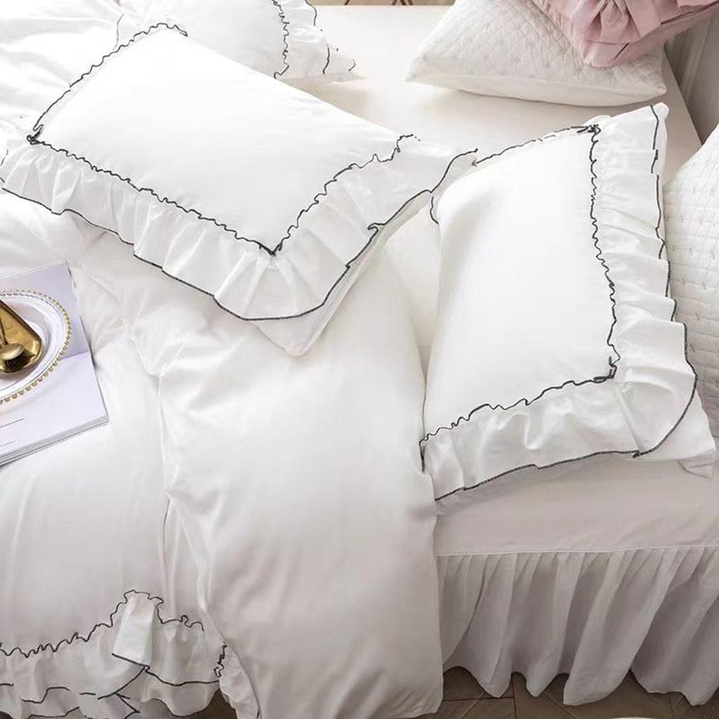Classical Ruffle Classic Contrast Ruffle Bedding Set