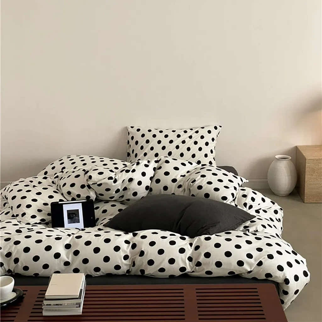 Classic Polka Dot Jersey Bedding Set