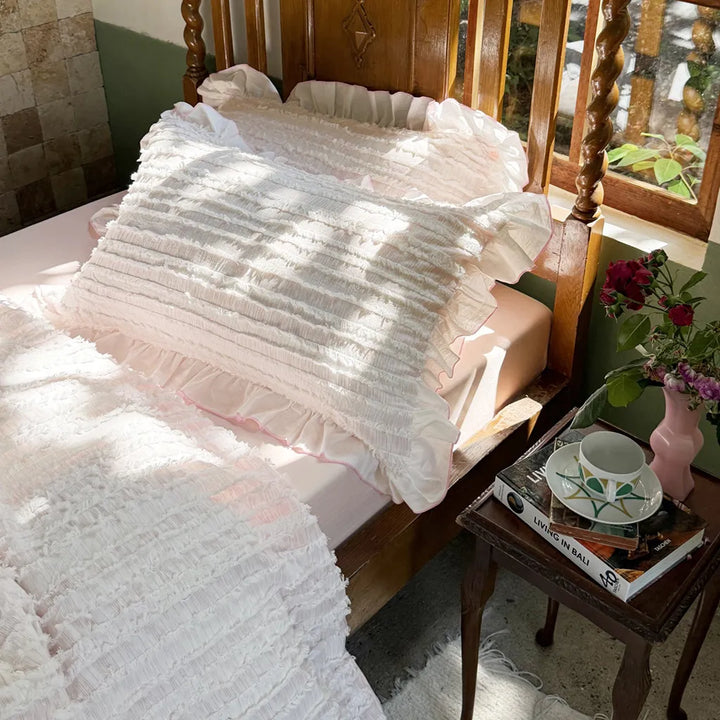 Cotton Clip Striped Bedding Set