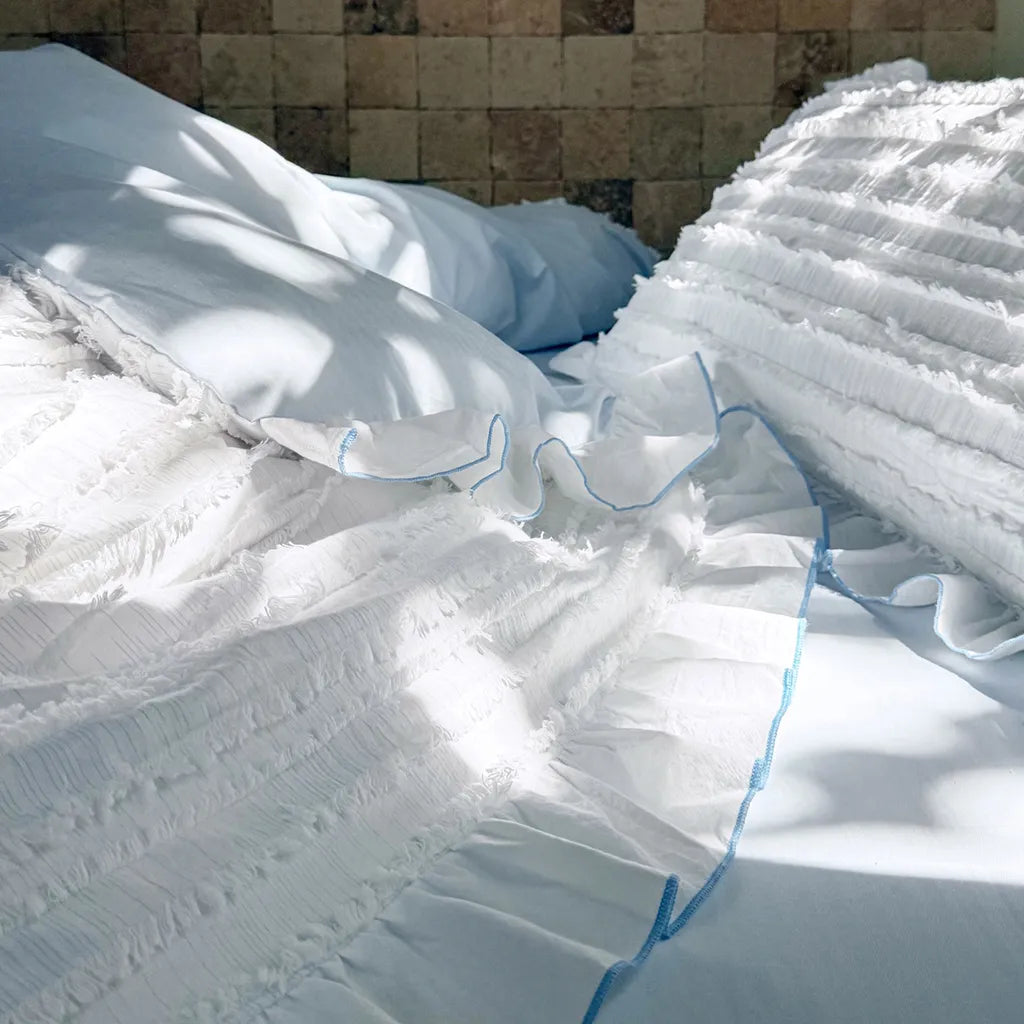 Cotton Clip Striped Bedding Set