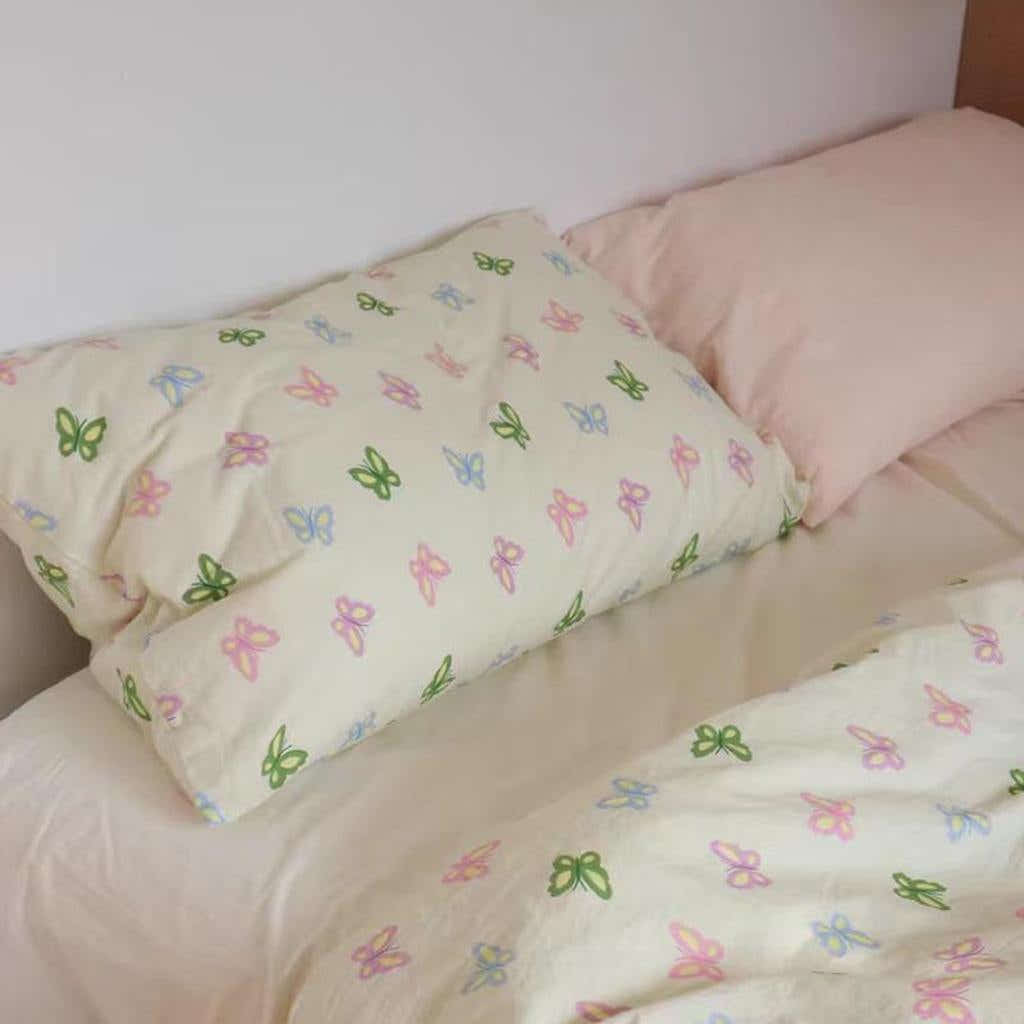 Colorful Butterfly Printed Duvet Cover