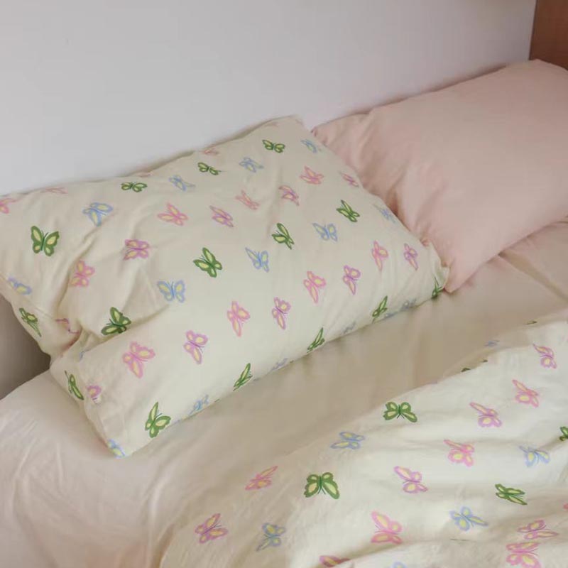 Colorful Butterfly Printed Bedding Set