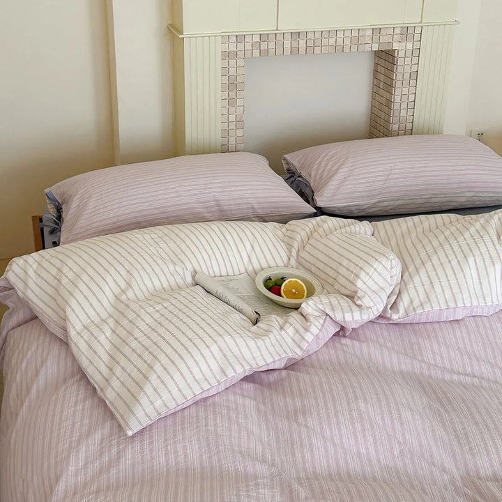 Contrast Stripe Duvet Cover