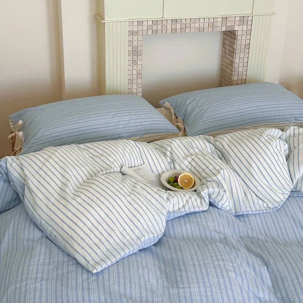 Contrast Stripe Duvet Cover