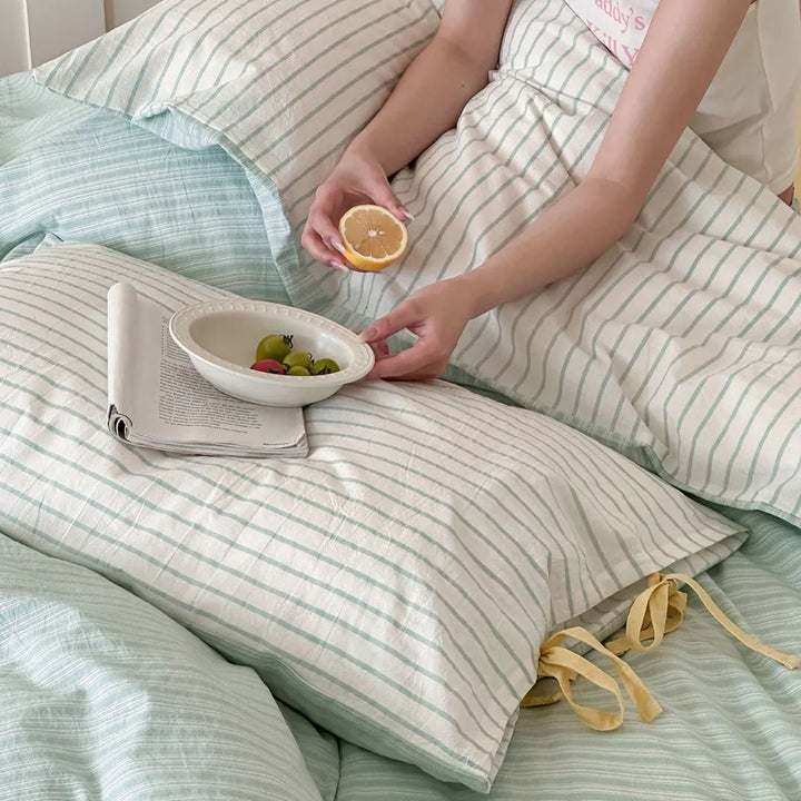 Contrast Stripe Duvet Cover