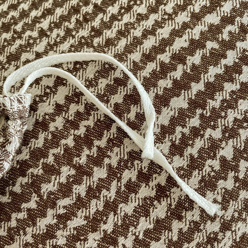 Cotton Houndstooth Jacquard Farmhouse Duvet Cover