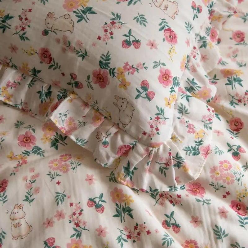 Cute Strawberry Bedding Set.