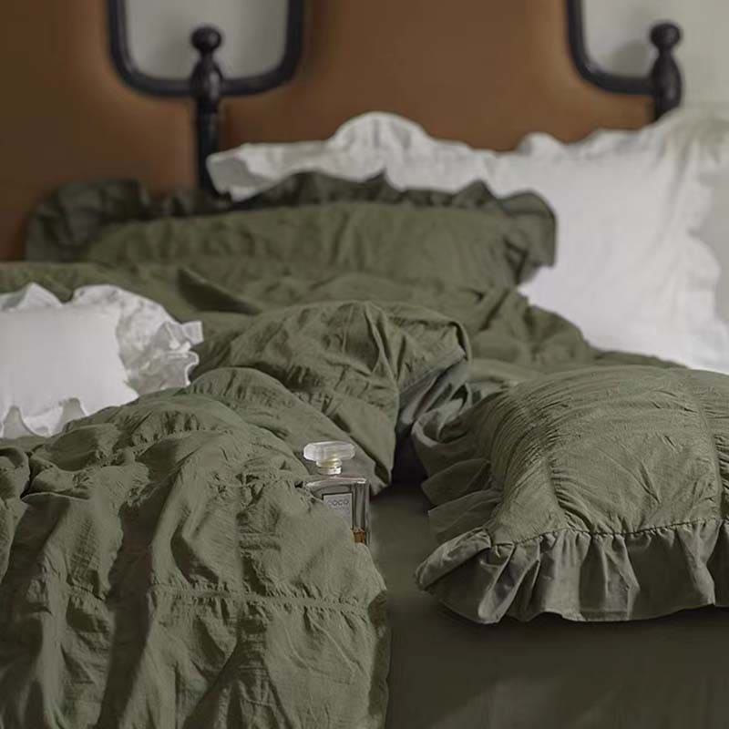 Dark Academia Royal Bedding Set - Dark Grey