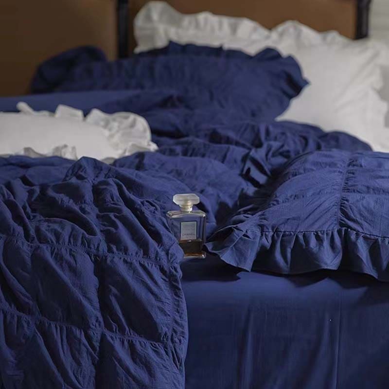 Dark Academia Royal Bedding Set - Klein Blue.