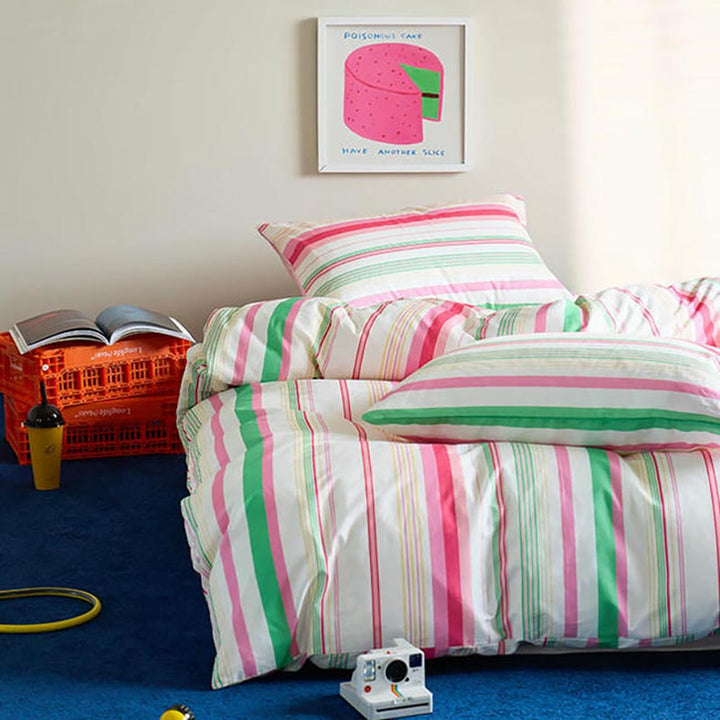 Dopamine Striped Duvet Cover