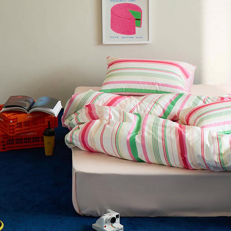 Dopamine Striped Duvet Cover