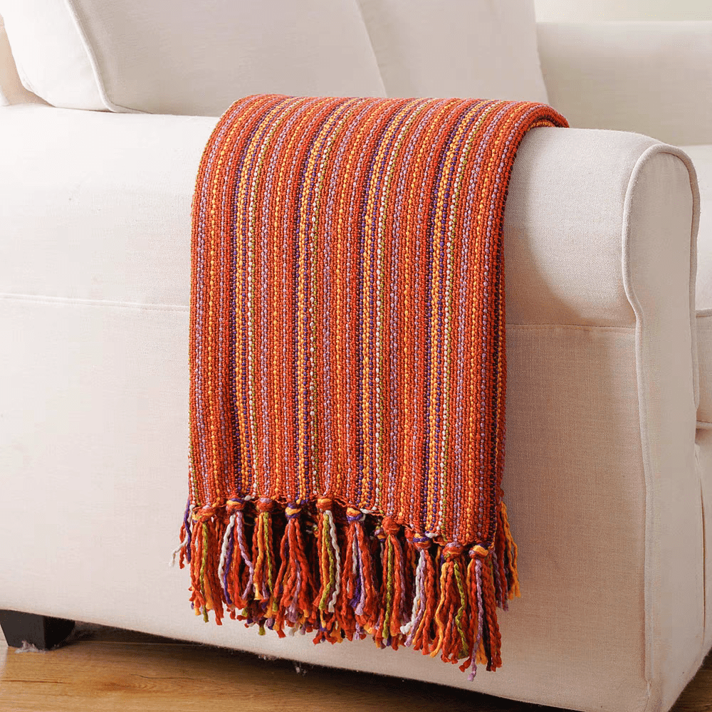 Ethnic Tassel Blanket