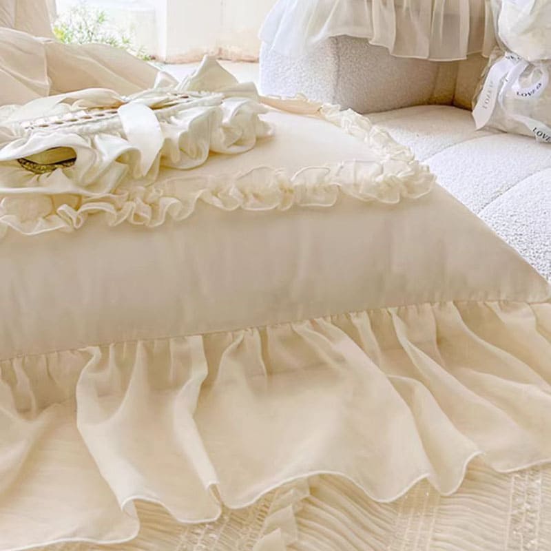 Fairy Chiffon Ruffled Bedding Set