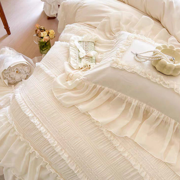 Fairy Chiffon Ruffled Bedding Set