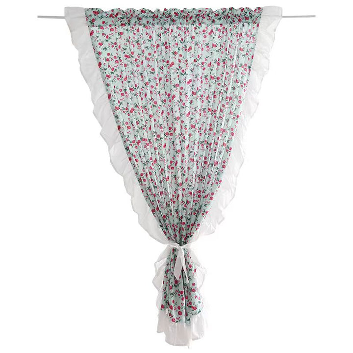 Farmhouse Ditsy Floral Chiffon Curtain