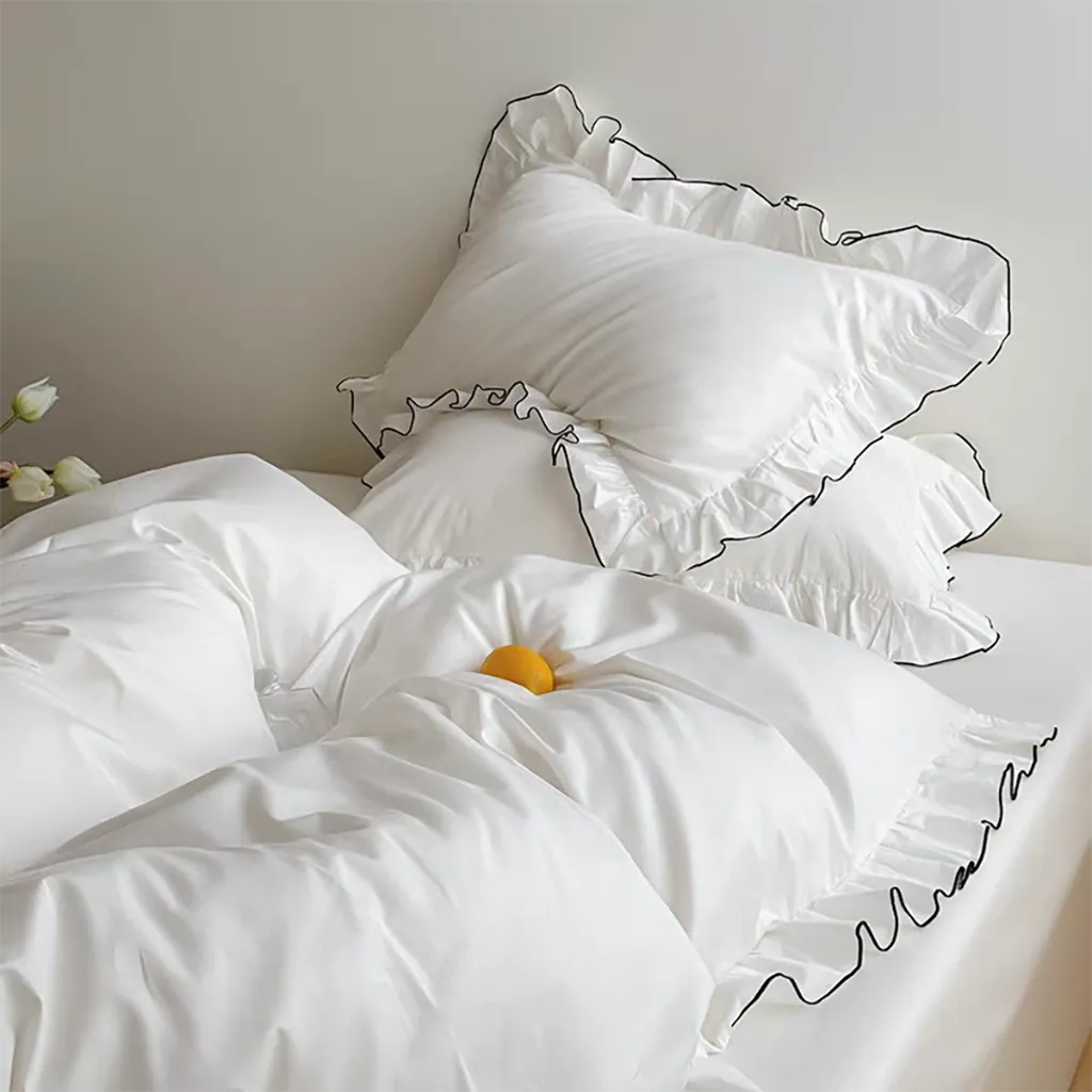 French Ruffle Duvet Cover Set