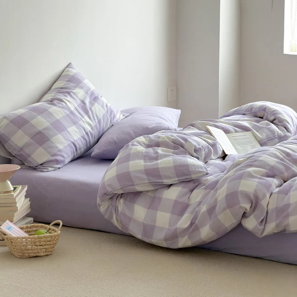 Ensemble de Literie Vichy - Violet