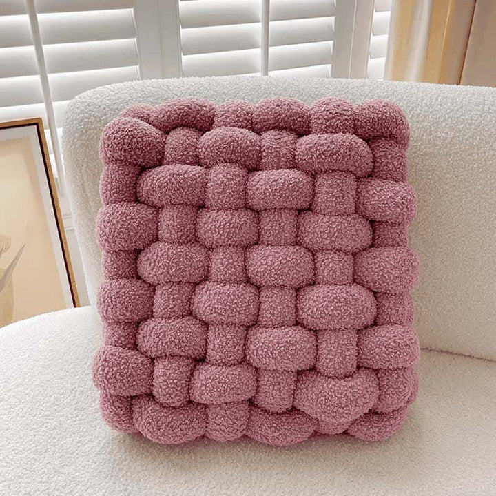 Handmade Teddy Braided Cushion