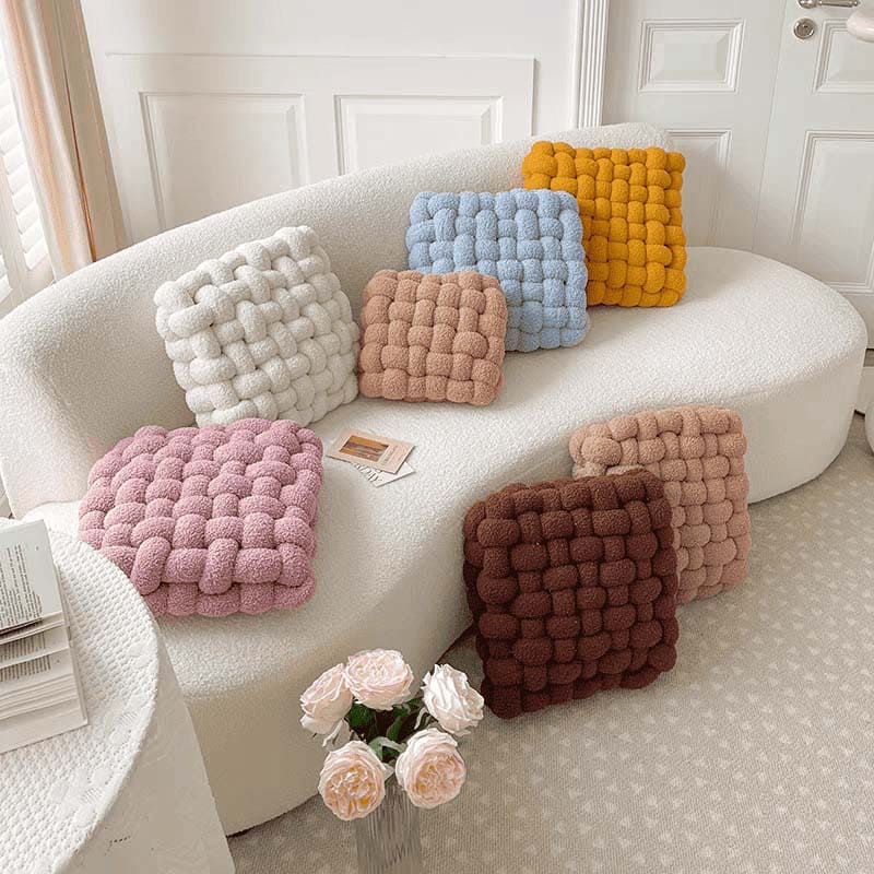 Handmade Teddy Braided Cushion