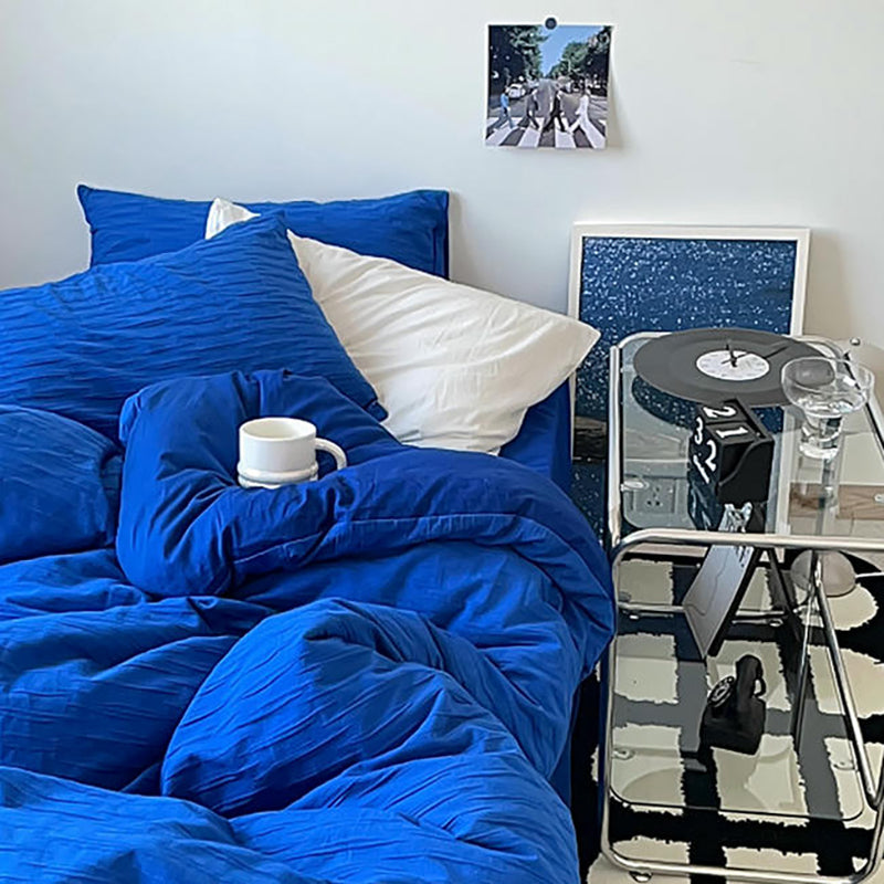 Klein Blue Seersucker Bedding Set