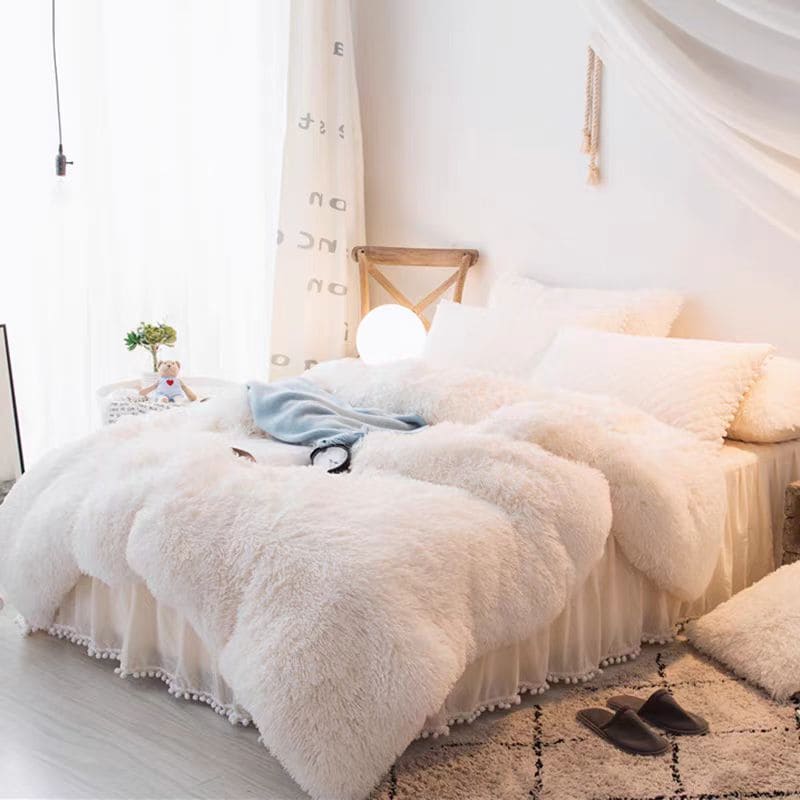 Luxury Plush Shaggy Bedding Set