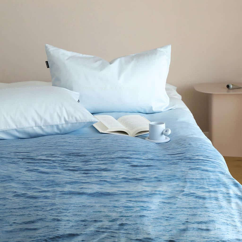 Natural Ombre Blue Coastal Duvet Cover