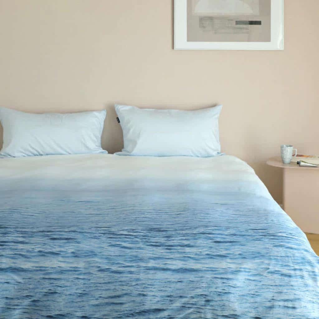 Natural Ombre Blue Coastal Duvet Cover