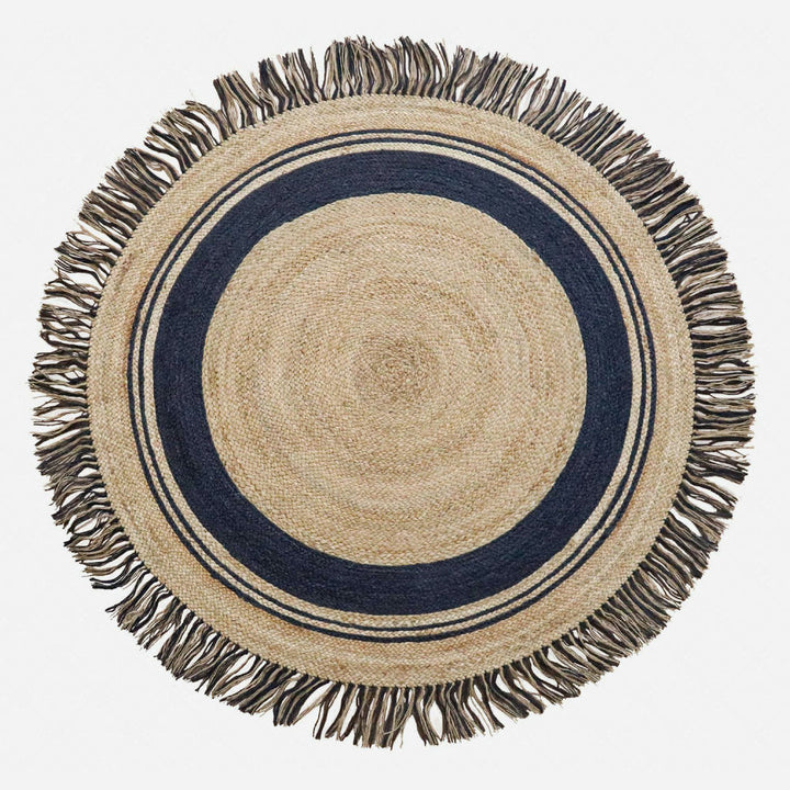 Nautical Fringe Jute Round Rug