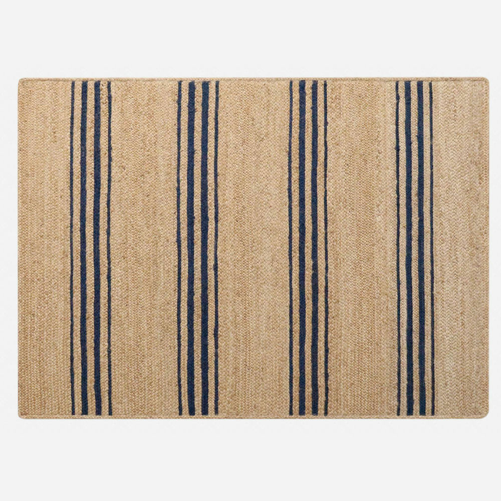 Navy Horizon Jute Rug.