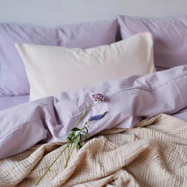 lavender flower duvet cover Pastel Color Duvet Cover