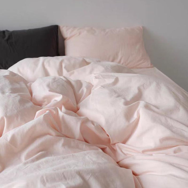 Pastel Color Duvet Cover - White