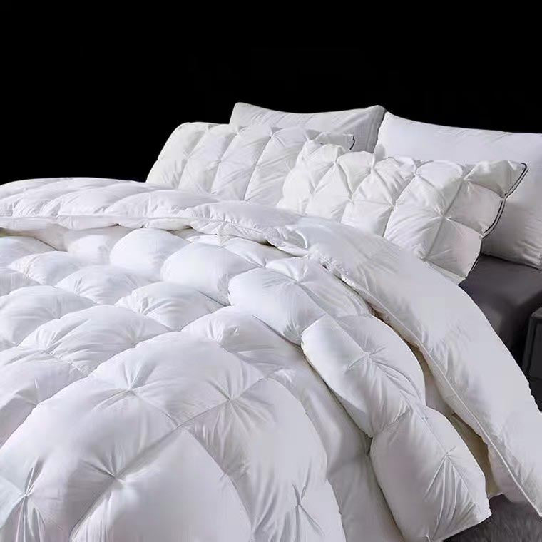 Pinch Pleat White Down Duvet Insert