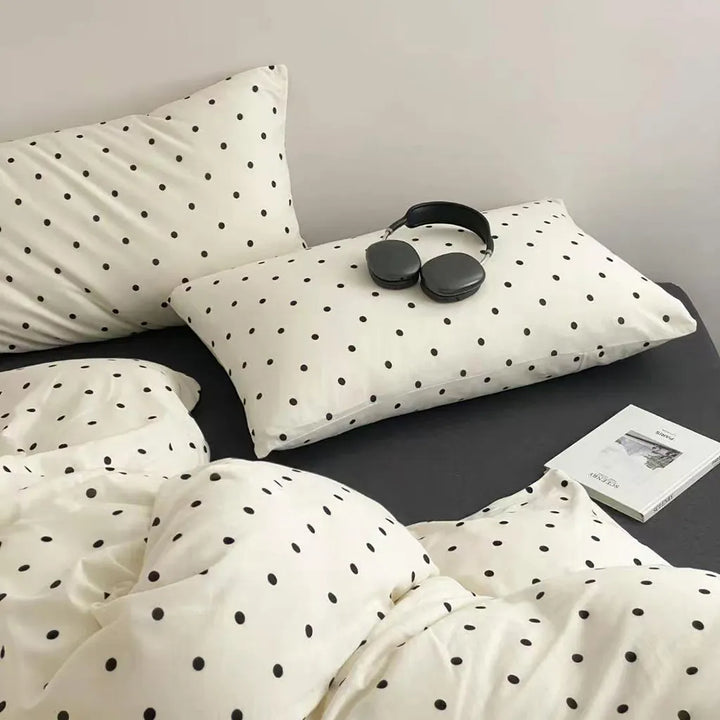 Polka Dot Jersey Bedding Set