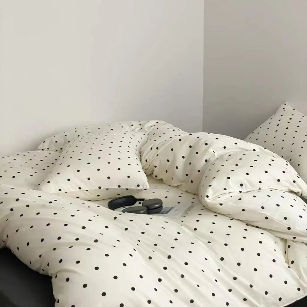 Polka Dot Jersey Bedding Set