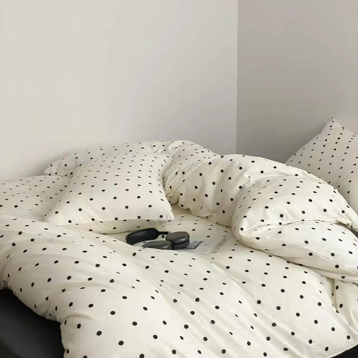 Polka Dot Jersey Bedding Set