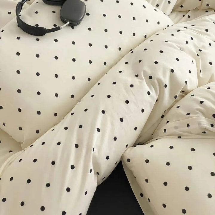 Polka Dot Jersey Bedding Set