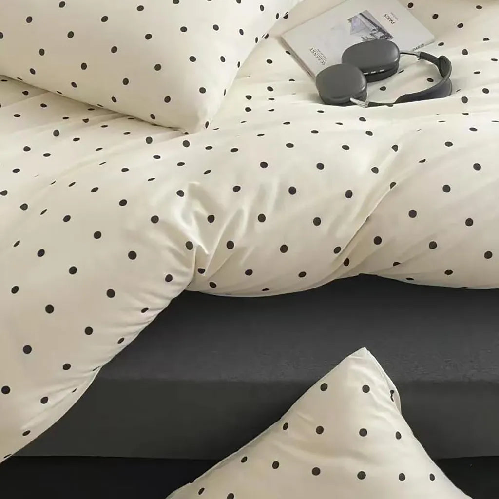 Polka Dot Jersey Bedding Set