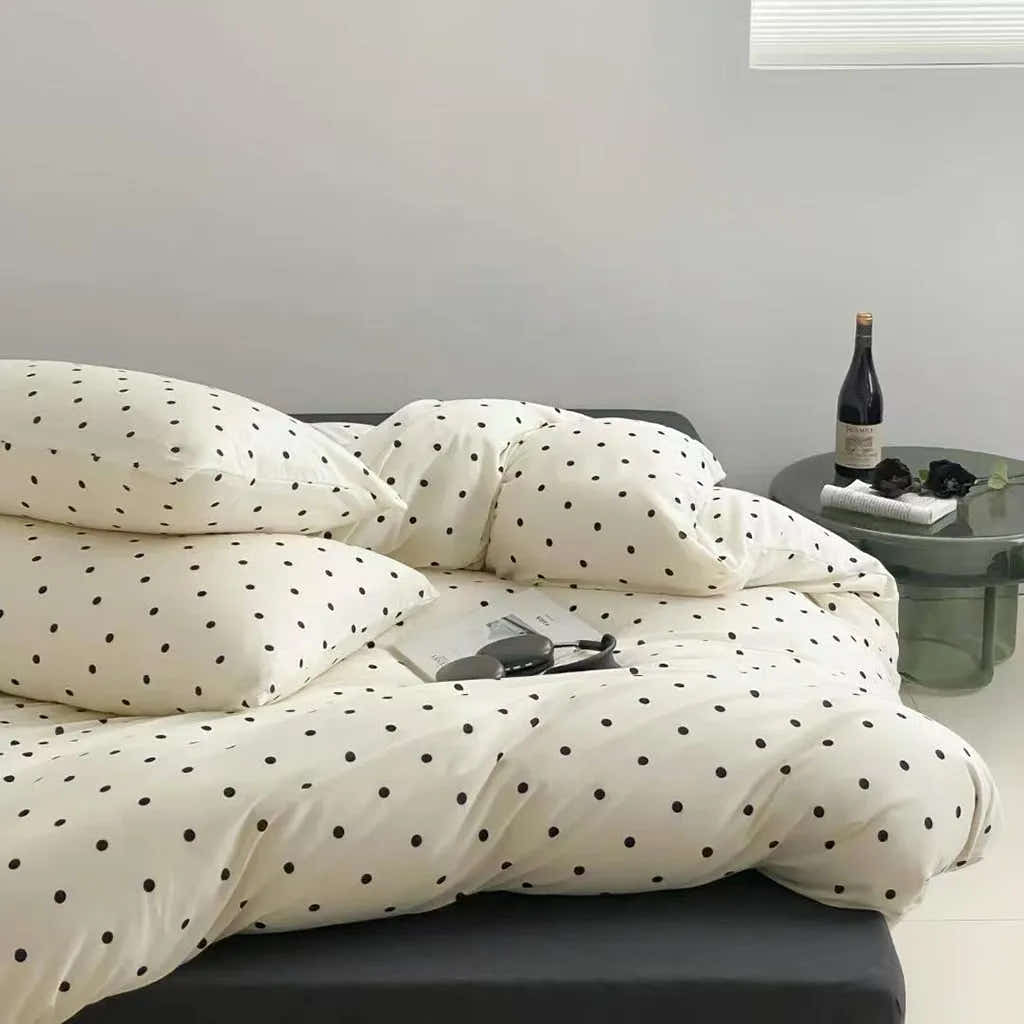 Polka Dot Jersey Bedding Set