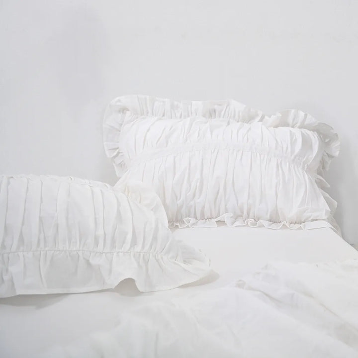 Princess Ruched Duvet Cover with Ruffle