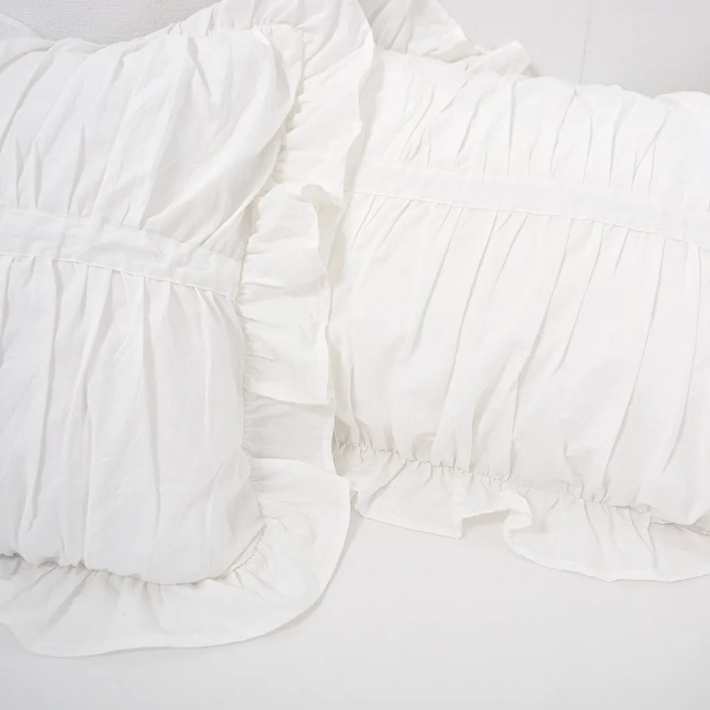 Princess Ruched Duvet Cover with Ruffle