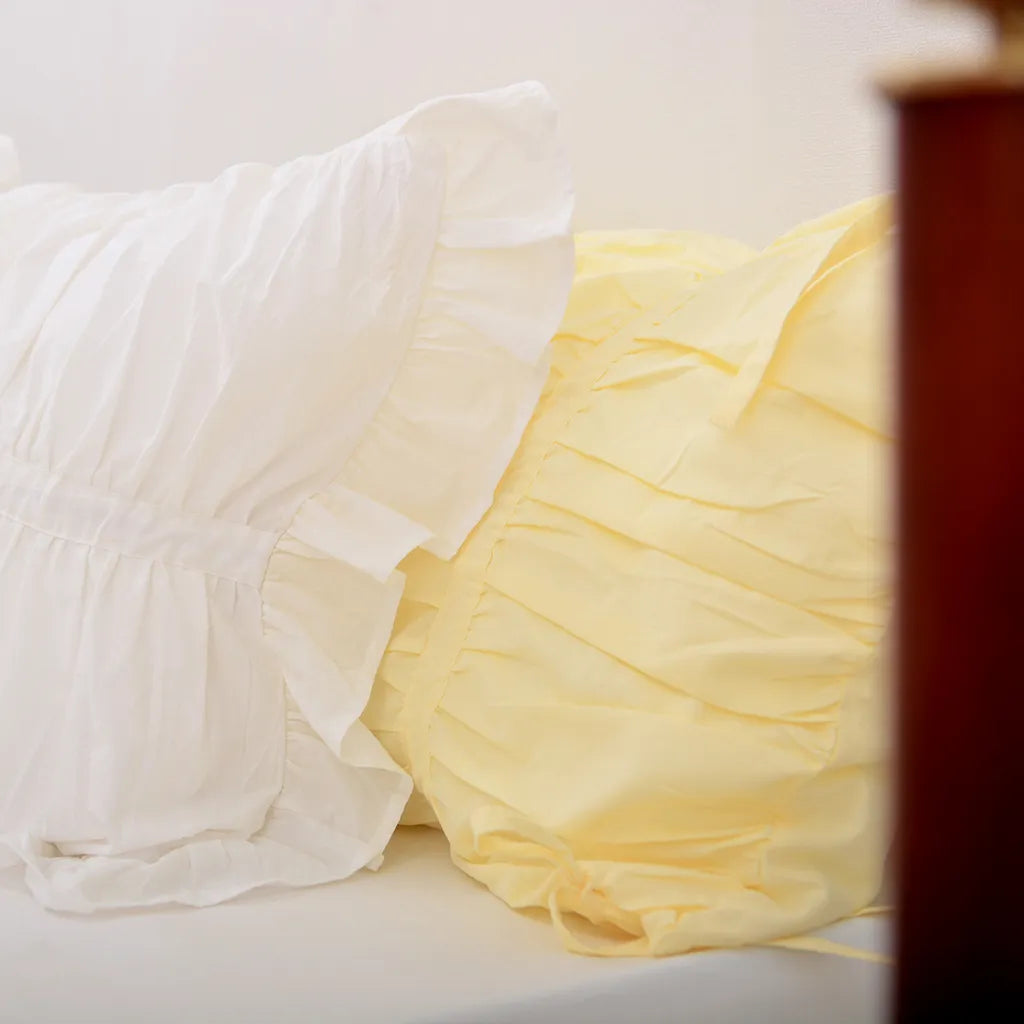 Princess Ruched Duvet Cover with Ruffle