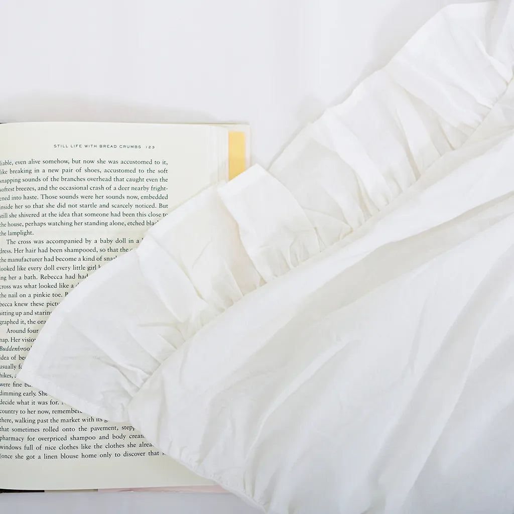 Princess Ruched Duvet Cover with Ruffle